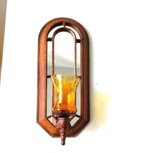 Home Interiors VTG mirror candlholder